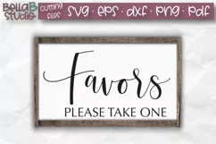 Wedding Sign SVG, Favors Please Take One SVG, Wedding SVG Product Image 1