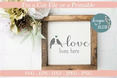Love Lives Here | Love Birds Craft File Product Image 1