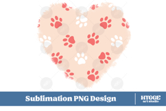 American 4th of July Cat Dog Paw Background Png Sublimation Product Image 1