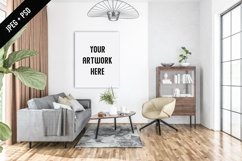 Living room mockup - frame &amp; canvas mockup creator Product Image 4