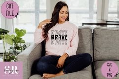 Brave stacked word| vinyl cutting | brave tshirt svg Product Image 4