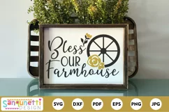 Bless our Farmhouse | farm home sign SVG Product Image 1