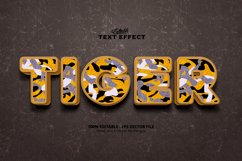 Editable text effect, Tiger text Product Image 1