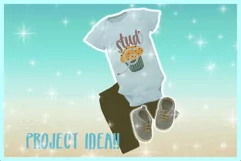 Stud Muffin Cute Baby Tshirt Quote SVG Dxf Eps Png Files Product Image 2