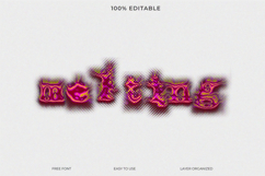 Distorted Glitch Text Effect Photoshop Template Product Image 1