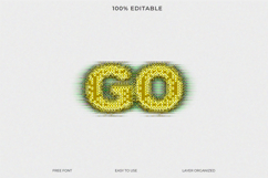 8-Bit Pixel Glitch Text Effect Photoshop Template Product Image 1