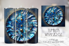 Cosmic night sky tumbler 20oz wrap sublimation design png Product Image 1