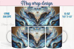 Abstract cosmic sky mug wrap 15 oz sublimation designs png Product Image 1