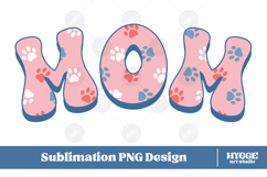 American Mom 4th of July USA Cat Dog Paw DTF Sublimation Product Image 1