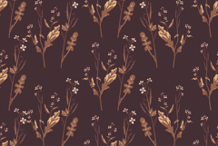 Botanical floral seamless pattern with wildflowers bouquet Product Image 1