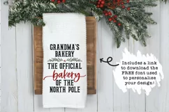 Christmas Towel SVG | The Official Bakery Of The North Pole Product Image 2