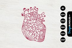 Floral Heart Papercut Product Image 1