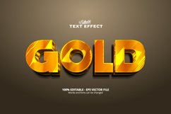Editable text effect, Gold text Product Image 1