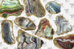 Gold Foil Agate Clipart Product Image 4