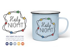 Holy Night - A Hand Drawn Christmas SVG File Product Image 1