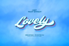Editable text effect, Lovely text Product Image 1