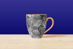 B&amp;W floral seamless pattern 2, digital paper Product Image 6