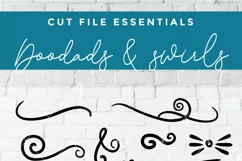 Flourish svg, swoosh svg, swashes svg, swirl svg, squiggle Product Image 2