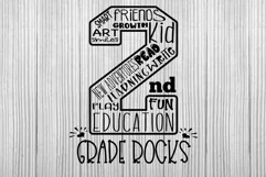 2nd grade rocks svg first day of 2nd grade shirts svg dxf Product Image 2