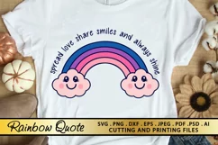 Rainbow SVG Mask SVG PNG EPS DXF Face Mask SVG Quotes SVG Product Image 2