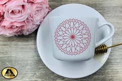 Flower Mandala SVG PNG EPS DXF Floral Mandala SVG Cut file Product Image 7
