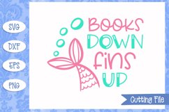 Books down fins up SVG File Product Image 1