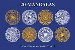 20 Unique Mandalas Template SVG Product Image 6