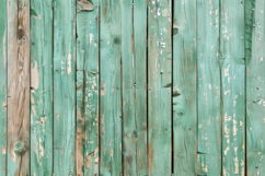 Old Green Plank Fence Background Wallpaper Product Image 1