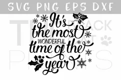 The most wonderful time of the year SVG DXF EPS PNG Product Image 2