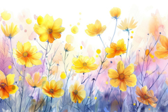 Yellow Cosmos Background Wallpaper Product Image 1