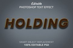Holding Editable Photoshop Text Style Effect Product Image 1