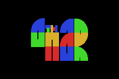 42th anniversary colorful logo template number vector Product Image 2