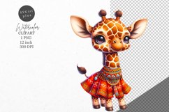 Giraffe clipart, African animals, Cute animals clipart Product Image 1