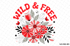 Wild &amp; free Svg | Quotes Svg | Svg Cut Files Product Image 1