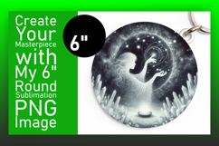 Chic Round Design Keychain PNG , Mystic Product Image 1
