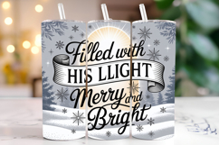 Merry &amp; Bright Svg | Christmas Svg | Svg Cut Files Product Image 1
