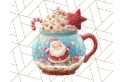 Christmas Coffee Mugs Clipart PNG Festive Cups Product Image 3
