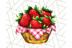Strawberry Fruit PNG Clipart, Adorable Kawaii Characters Png Product Image 3