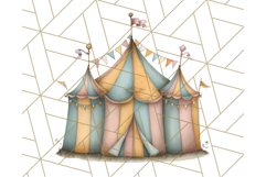 Vintage Carnival Animals Clipart PNG, Retro Circus Elements Product Image 3