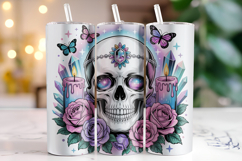 Halloween Skull Tumbler Wrap | Sublimation | Tumblers Product Image 1