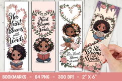 Floral Girl Bookmark Sublimation Product Image 1