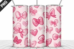 Lovely Hearts Tumbler Design | Valentine's Day Tumbler Wrap Product Image 4
