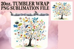 Dynamic Enchanting Tree Tumbler Wrap: 20oz Sublimation Product Image 1