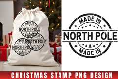 Christmas Stamp Clipart, Christmas Retro sublimation PNG Product Image 1