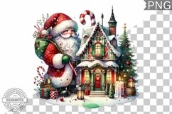 Christmas Santa Sublimation - Clipart PNG Design Product Image 1