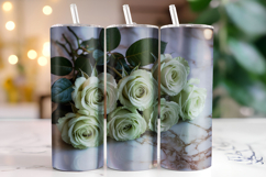 Flowers Tumbler Wrap | Sublimation | Tumblers Product Image 1