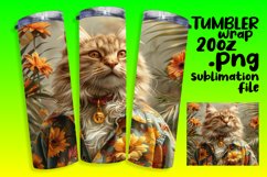 Playful Kitty Humor Tumbler Wrap - 20oz Product Image 1