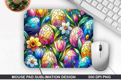 Easter Eggs Mouse Pad Sublimation, Easter Mouse Pad PNG Product Image 1
