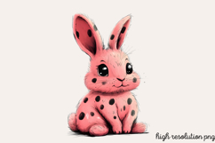 Pink Black Easter Clipart PNG Product Image 1