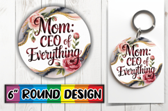 Timeless Keychain Round Style, Mother's Day Product Image 1
